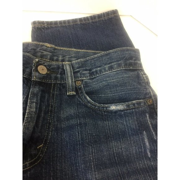 Levi's Mens's 514 Straight Fit Denim Jeans 29x30 Distressed Med Wash - Picture 4 of 9